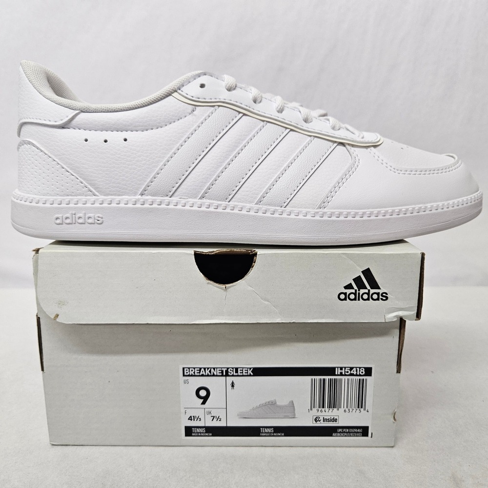 Adidas Breaknet Sleek Tennis Shoes IH5418 White Women's Size‎ 9